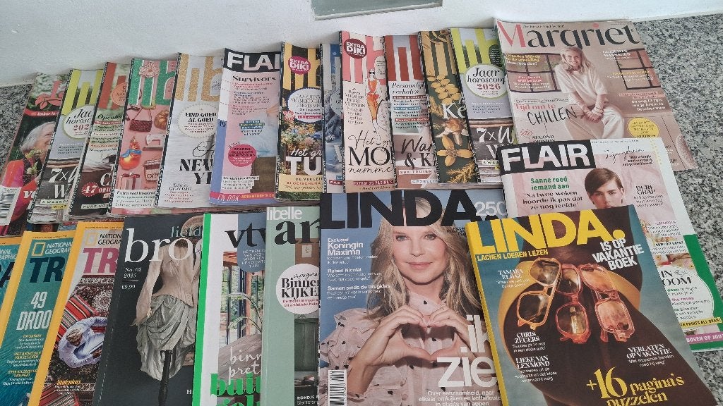 Vakantie? Tijdschrift Linda, Libelle, VT Wonen, Flair, etc, Boeken, Ophalen, Zo goed als nieuw, Damesbladen