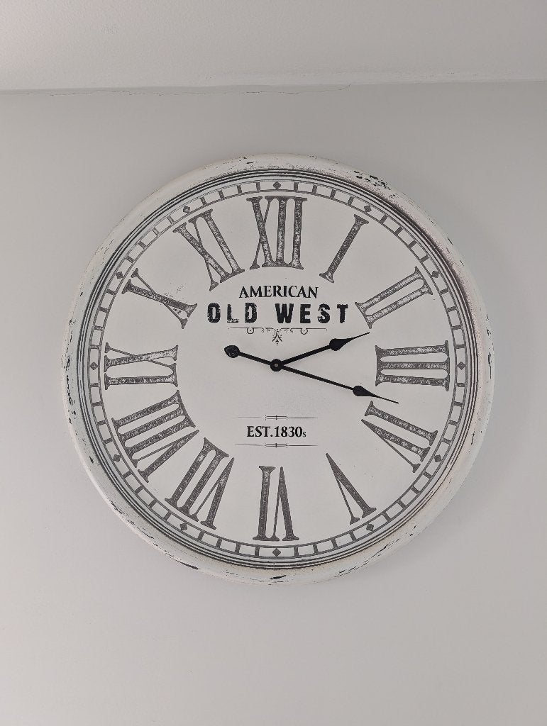 Grote ronde wandklok | ø 80 cm, Huis en Inrichting, Woonaccessoires | Klokken, Ophalen, Gebruikt, Analoog, Wandklok