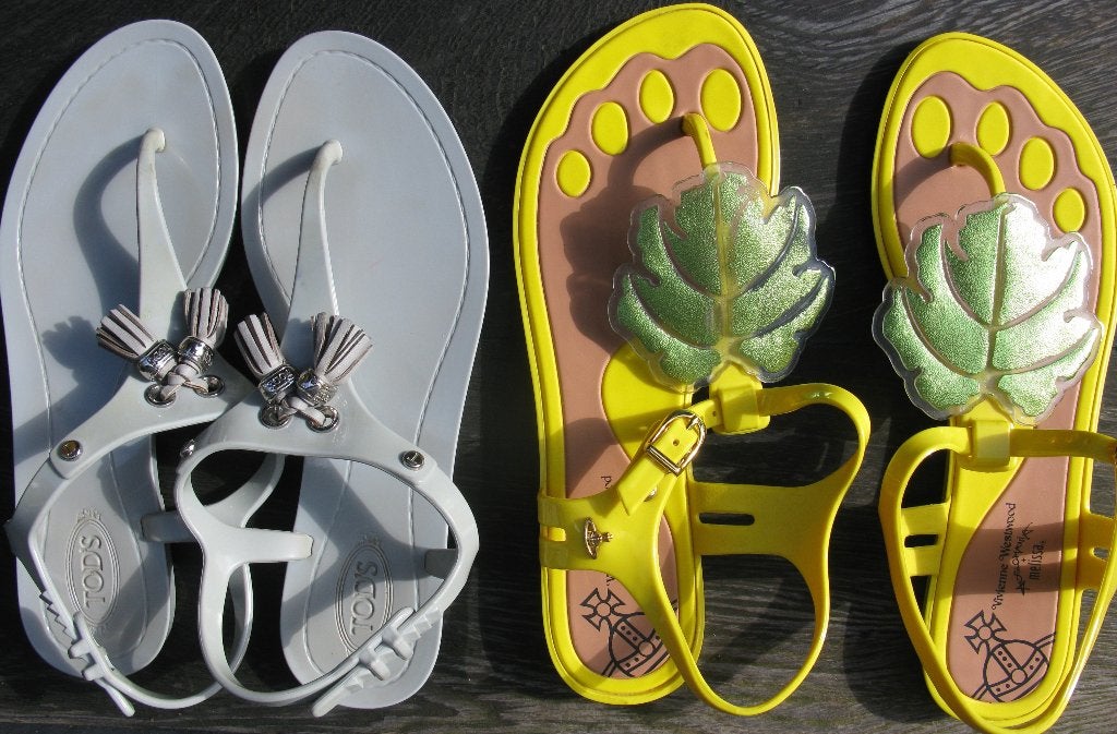 SLIPPERS MT.36 TOD's + VIVIAN WESTWOOD, Slippers, Vivian Westwood + Tod's, Ophalen of Verzenden, Grijs