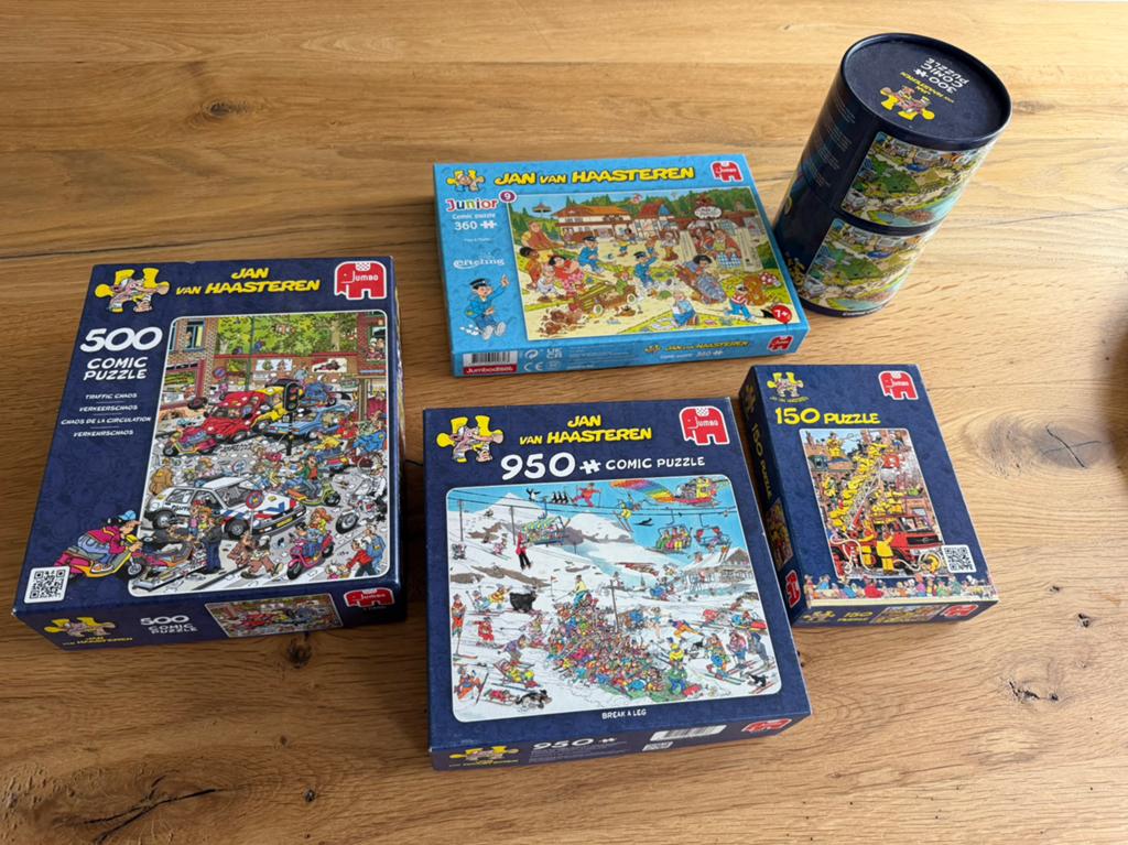 Jan van Haasteren puzzels., Ophalen of Verzenden, 500 t/m 1500 stukjes, Zo goed als nieuw