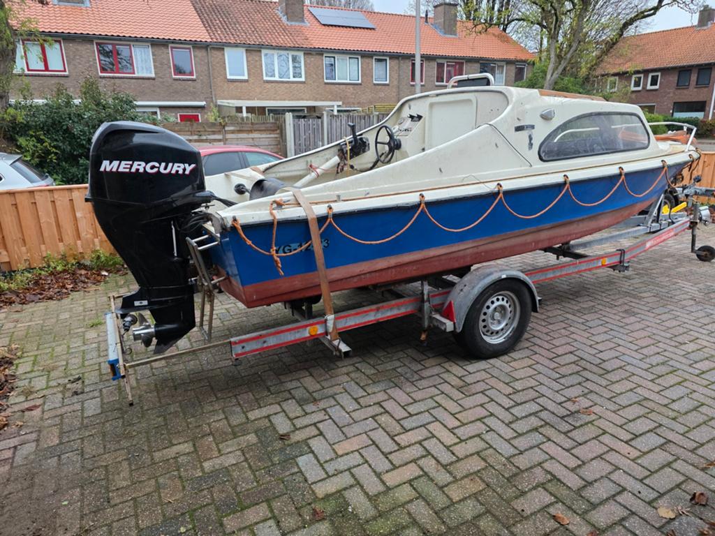 Unieke Mercury F60 met maar 72 draaiuren, Watersport en Boten, Ophalen, Zo goed als nieuw, Benzine, 30 pk of meer