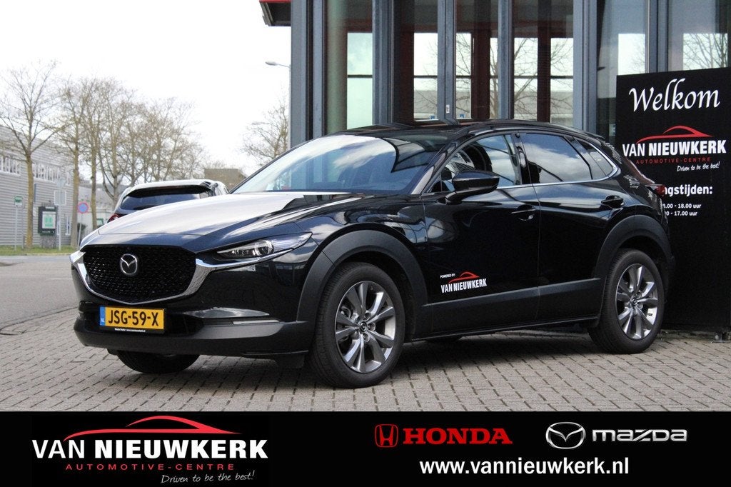 Mazda Cx-30 E-Skyactiv G 140pk M Hybrid Aut Exclusive-Line, Gebruikt, 4 cilinders, Zwart, Origineel Nederlands
