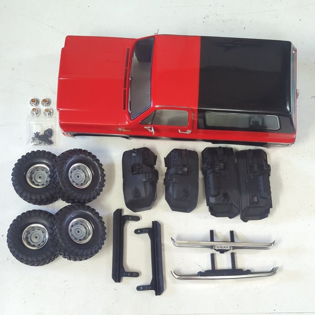 Traxxas TRX-4 Chevrolet Blazer kap/body (Axial FMS FTX, Ophalen of Verzenden, Gebruikt, Schaal 1:10, Onderdeel