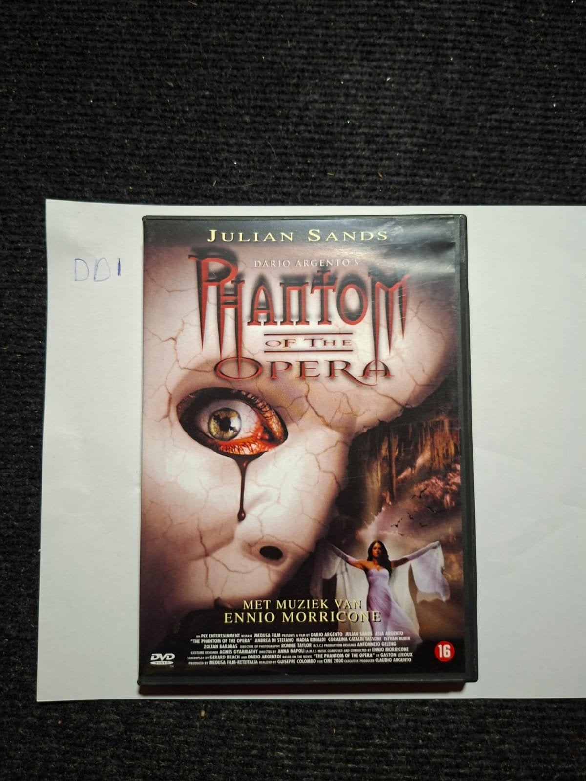 Dario Argento's The Phantom of the Opera DVD, Vanaf 16 jaar, Ophalen of Verzenden, Gebruikt