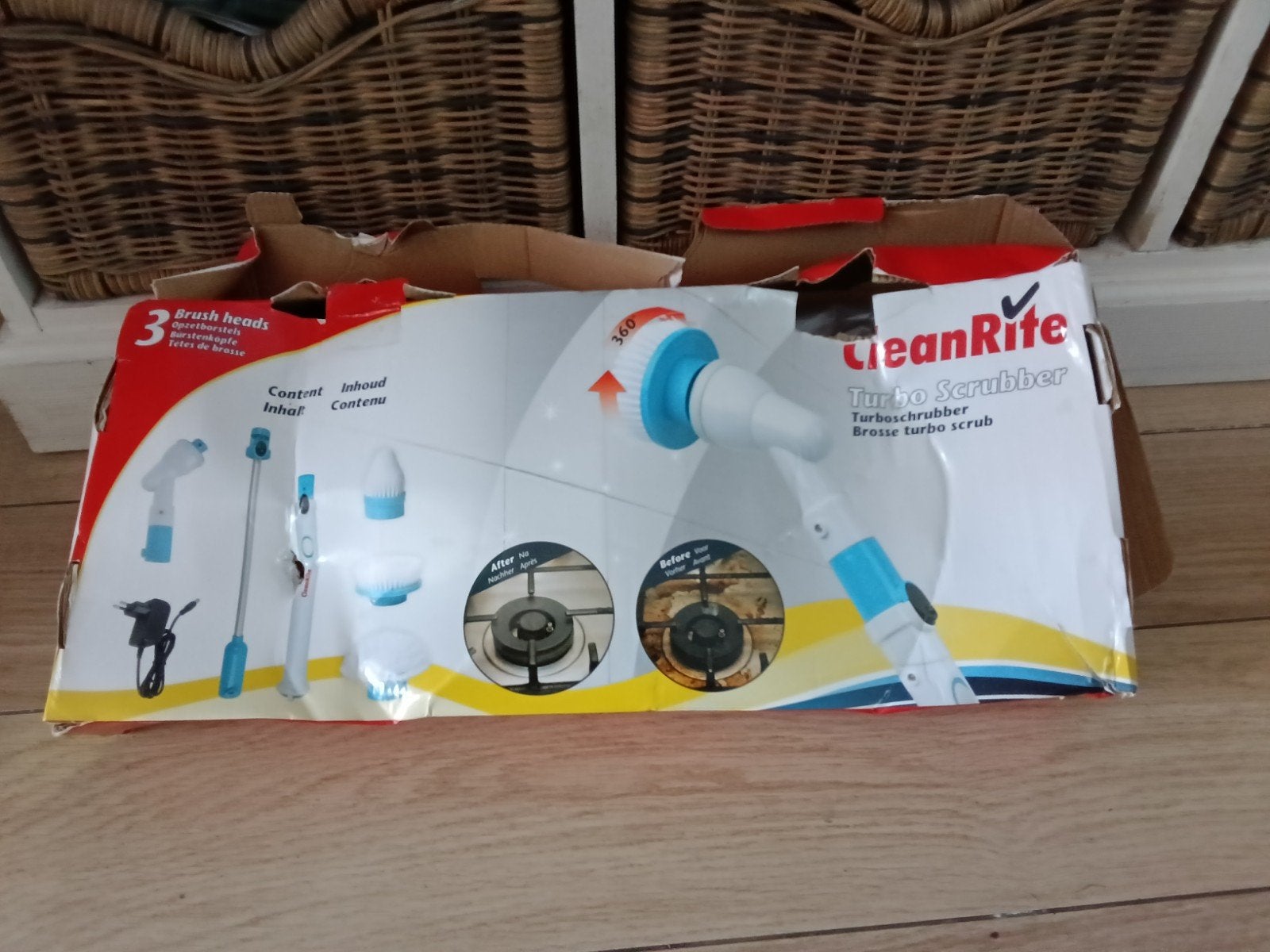 CleanRite Turbo Scrubber - Elektrische Schoonmaakborstel, Ophalen of Verzenden, Bezem of Borstel