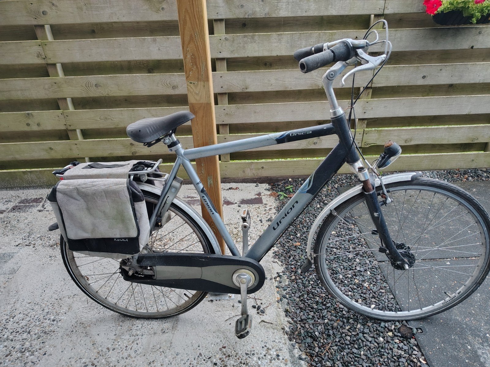 herenfiets union unica, Fietsen en Brommers, Ophalen, Gebruikt, Handrem