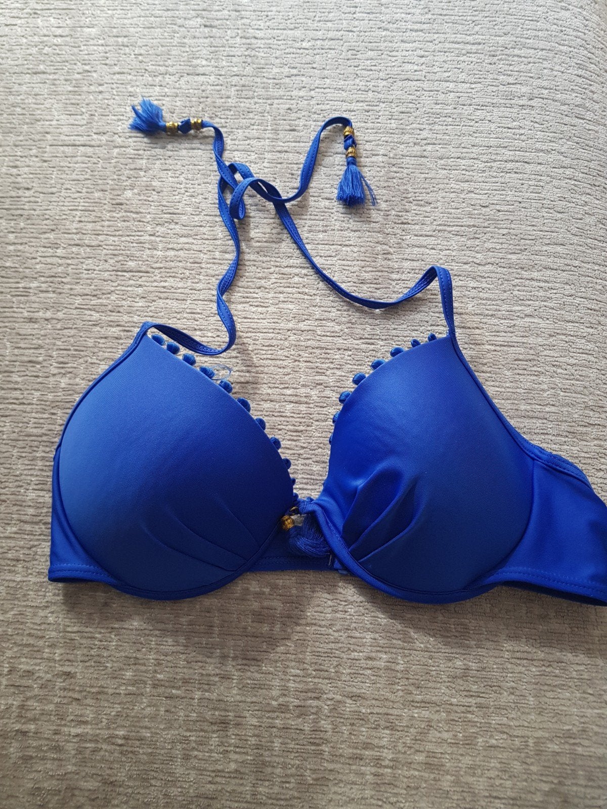 Bikini maat l/xl, Ophalen of Verzenden, Zo goed als nieuw, Blauw, Bikini