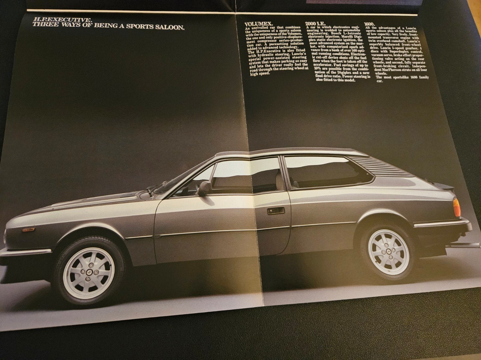 Brochure Lancia H.P.Executive 1600, 2000 I.E, Volumex 1984, Ophalen of Verzenden, Zo goed als nieuw, Overige merken