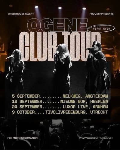 Ogene 2 tickets voor melkweg 5 september €60 ipv 70!, Twee personen, September
