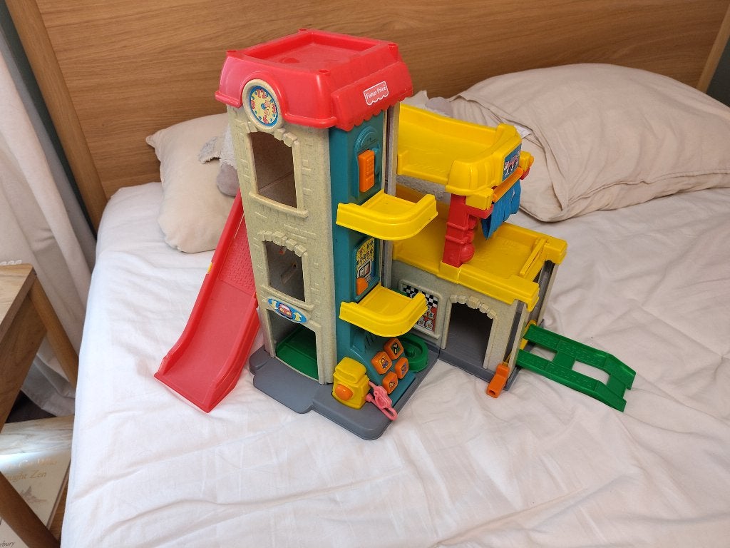 Vintage Fisher Price Little People grote speelset garage, Ophalen, Gebruikt, Speelset