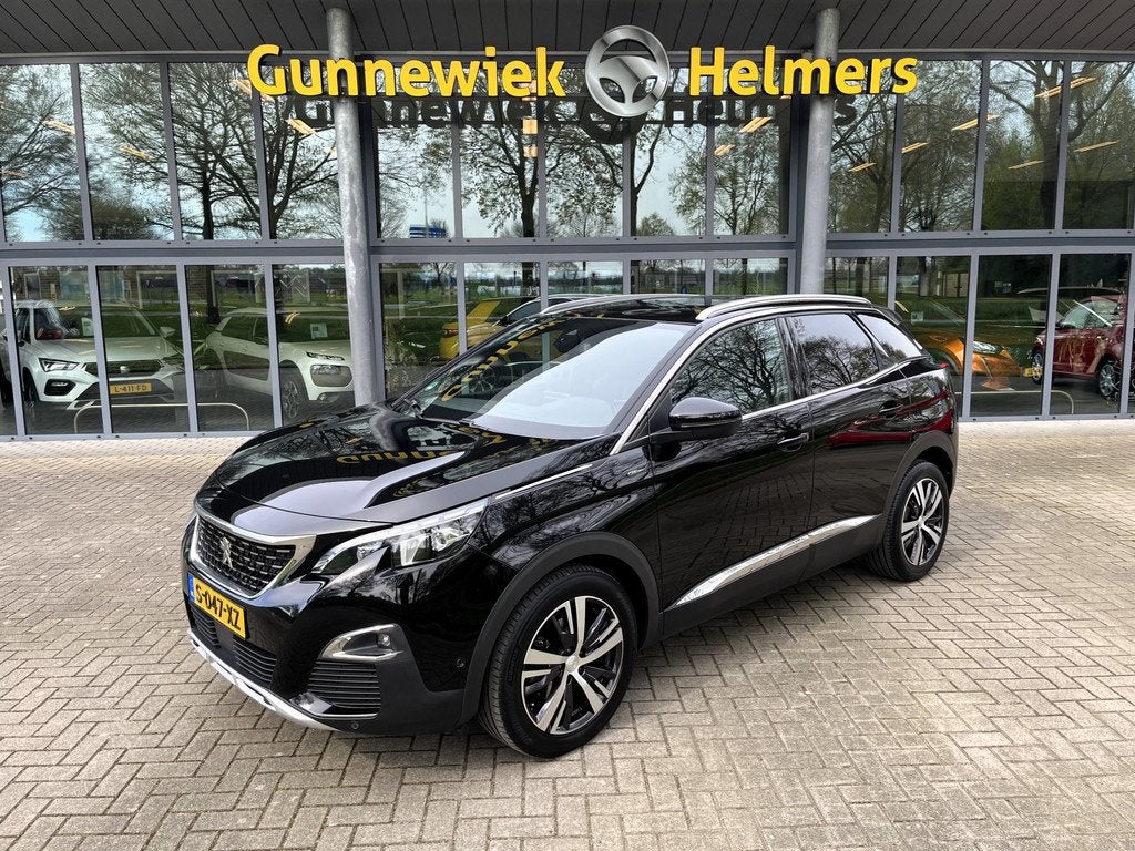 Peugeot 3008 1.2 PureTech Crossway | AUTOMAAT | BLIND SPOT |, Auto's, Peugeot, Gebruikt, 1199 cc, Leder en Stof, Zwart