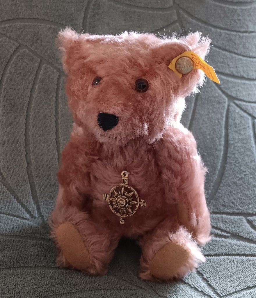 1998 steiff ean 029608 mini compasroos beer 16 cm NIEUWSTAAT, Verzamelen, Beren en Cherished Teddies, RichardSteiffstrasse, Steiff