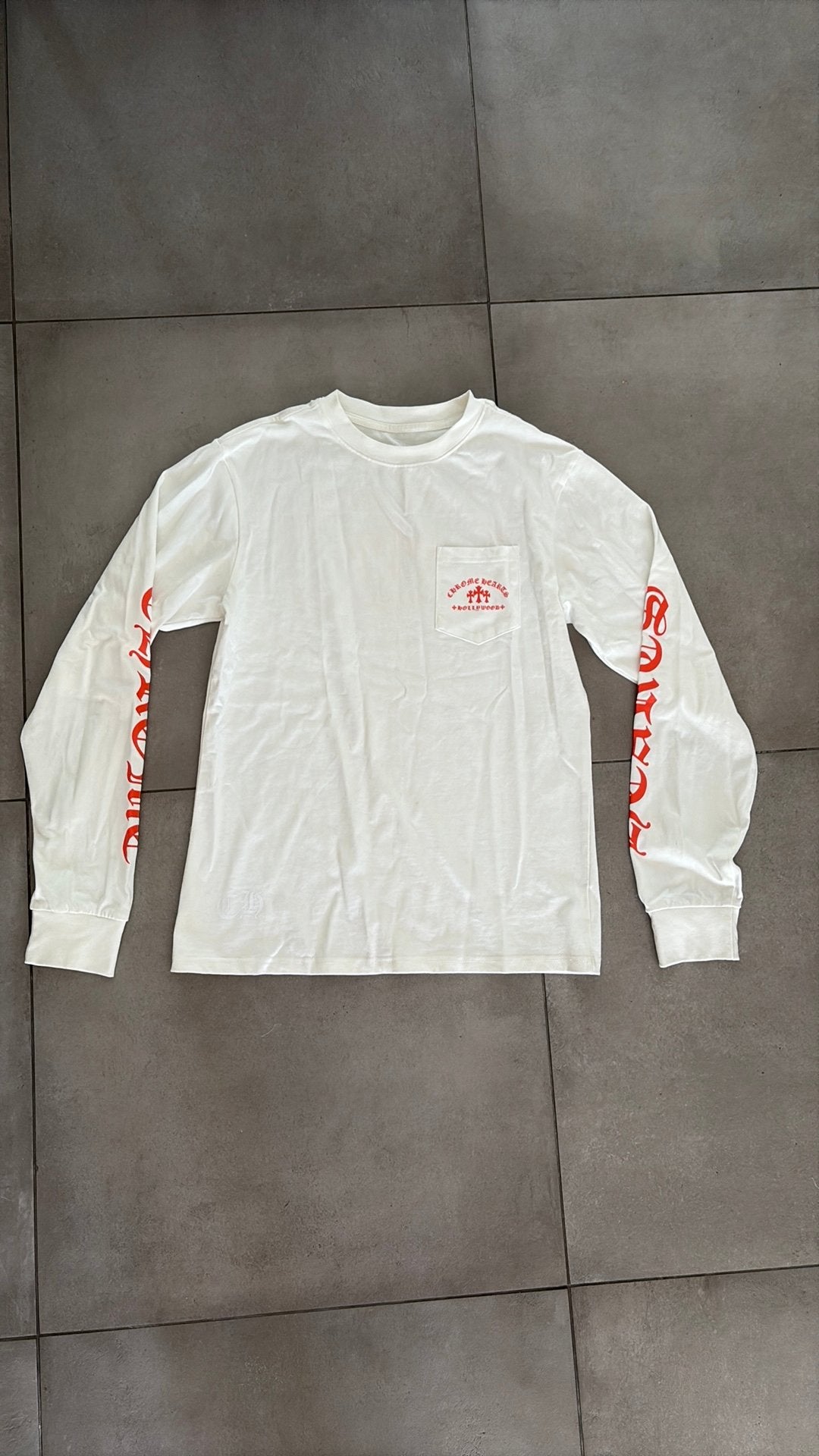 Chrome hearts longsleeve, Oranje, Zo goed als nieuw, Verzenden, Maat 48/50 (M)