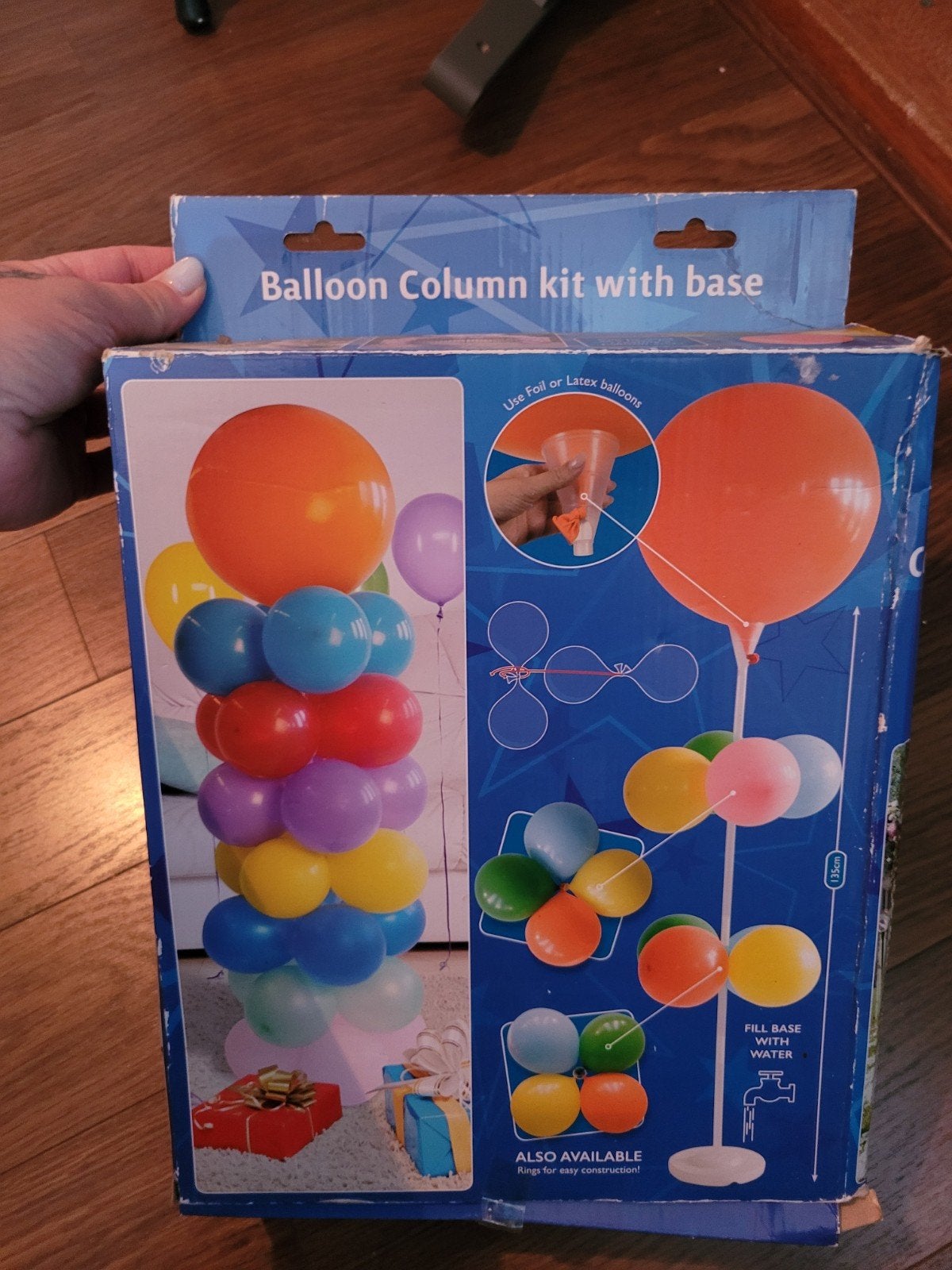Ballon standaard / Ballon pilaar kit met basis, Hobby en Vrije tijd, Feestartikelen, Ophalen of Verzenden