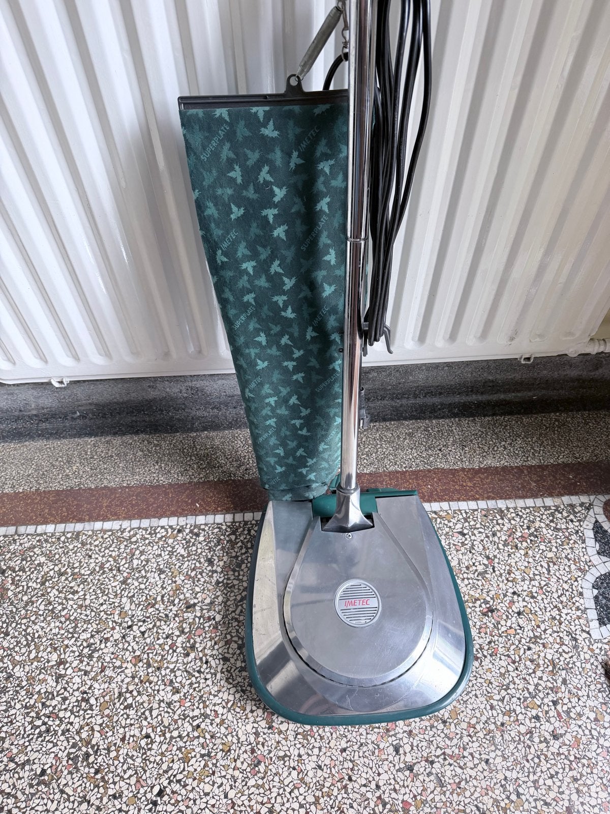 IMETEC Superplate PL 8210 boenmachine - Vintage, Stofzak, Gebruikt, Ophalen of Verzenden, Vloerreiniger