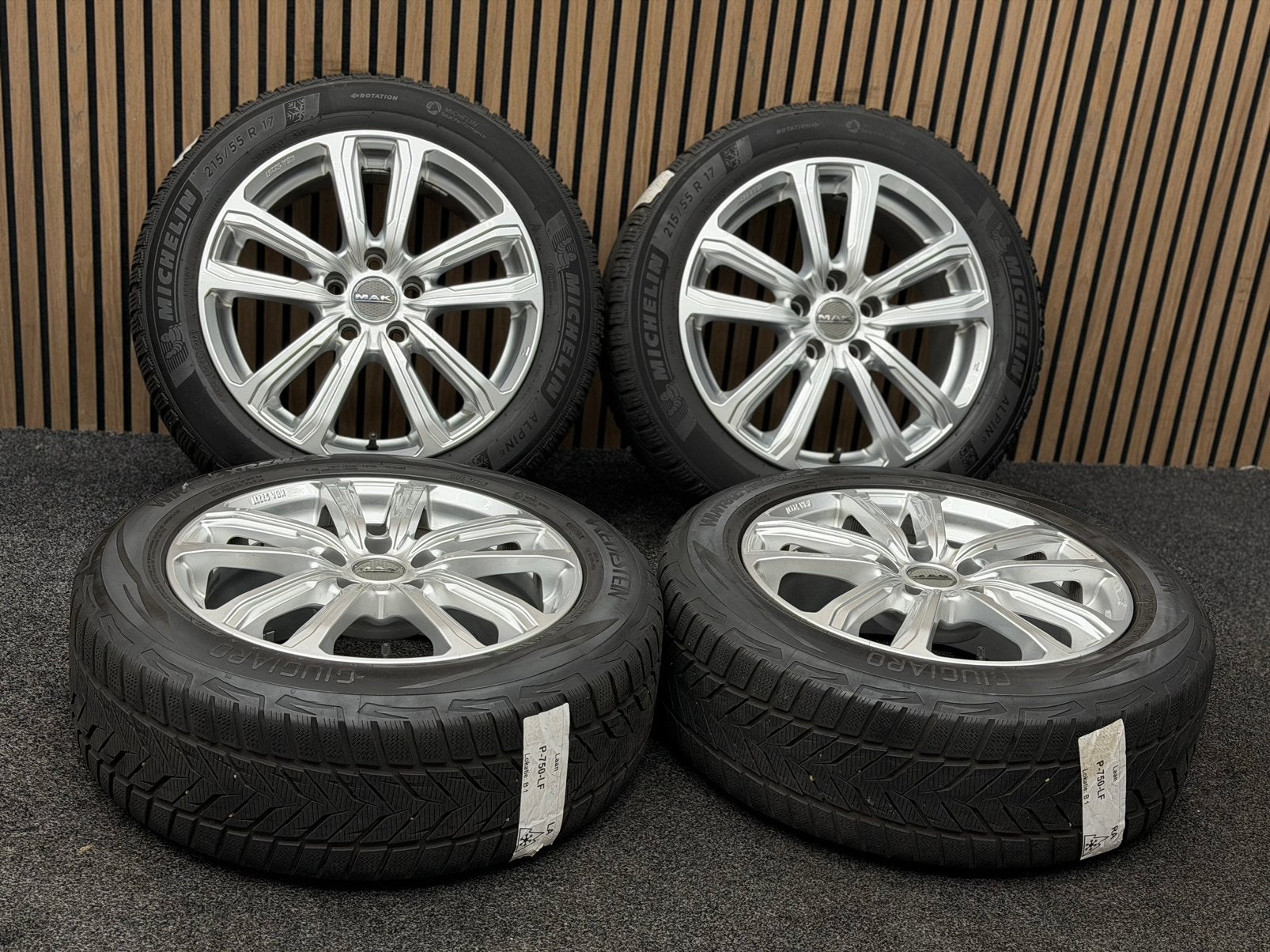 WINTER! 17 inch MAK Magma - VW Passat T-Roc 5x112 ET42 7.5J, Auto-onderdelen, Banden en Velgen, Ophalen, 215 mm, ., Banden en Velgen