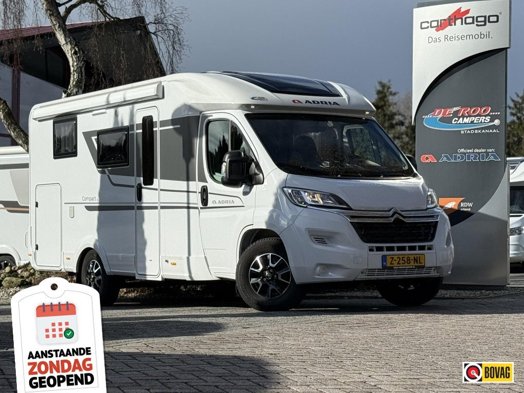 Adria Compact SL - 2024 - Lengtebedden - kleine camper, Niet ingevuld, Standaard zit, Ringverwarming, 6 tot 7 meter