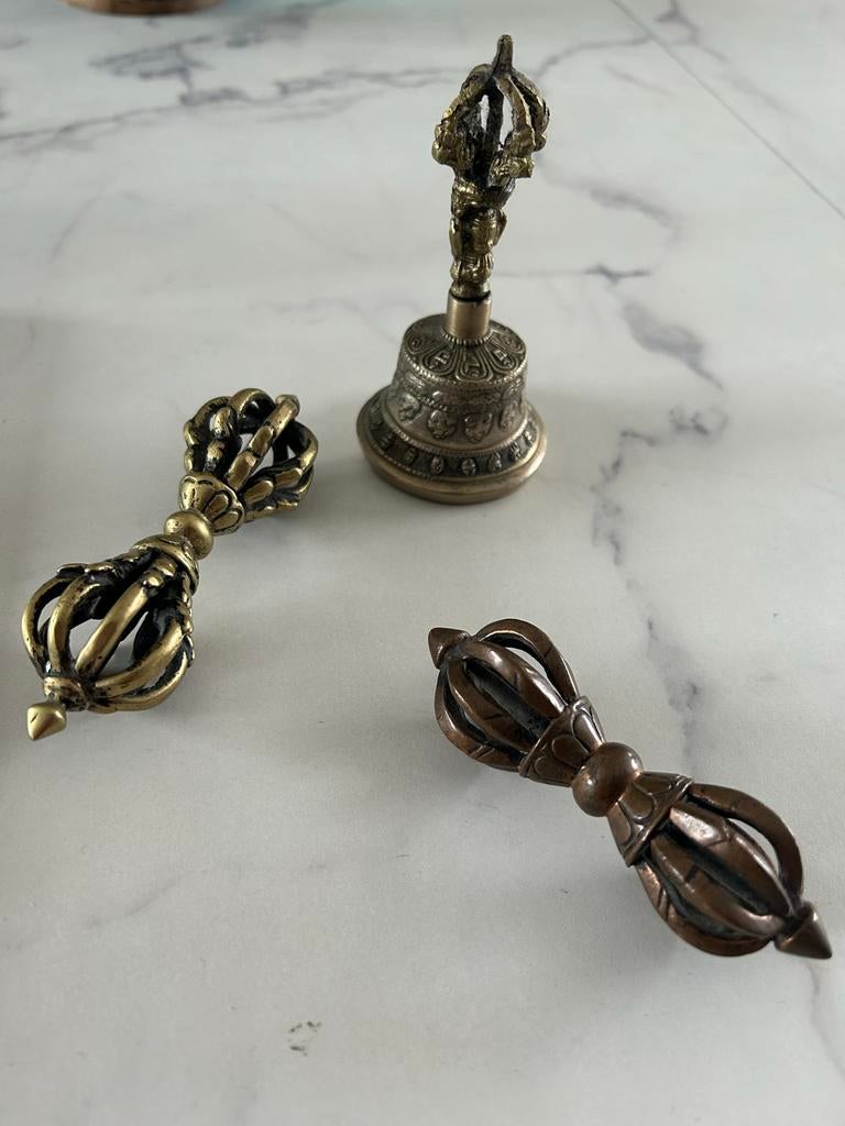 Oudere Vajra en Ghanta bel Set - Boeddhisme/Hindoeïsme, Ophalen of Verzenden