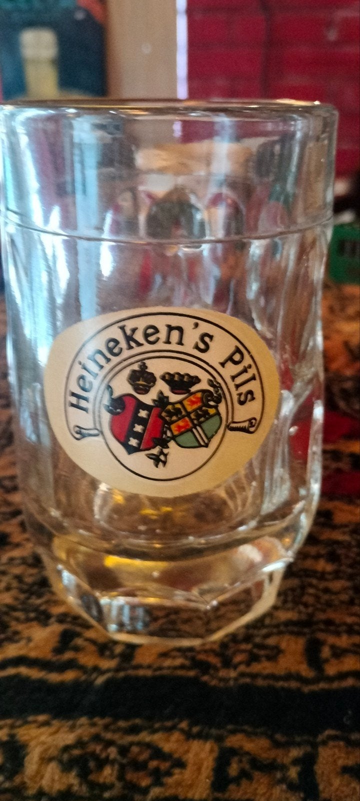 Oude Heineken's Pils bierpul, Verzamelen, Biermerken, Ophalen, Zo goed als nieuw, Pul(len), Heineken