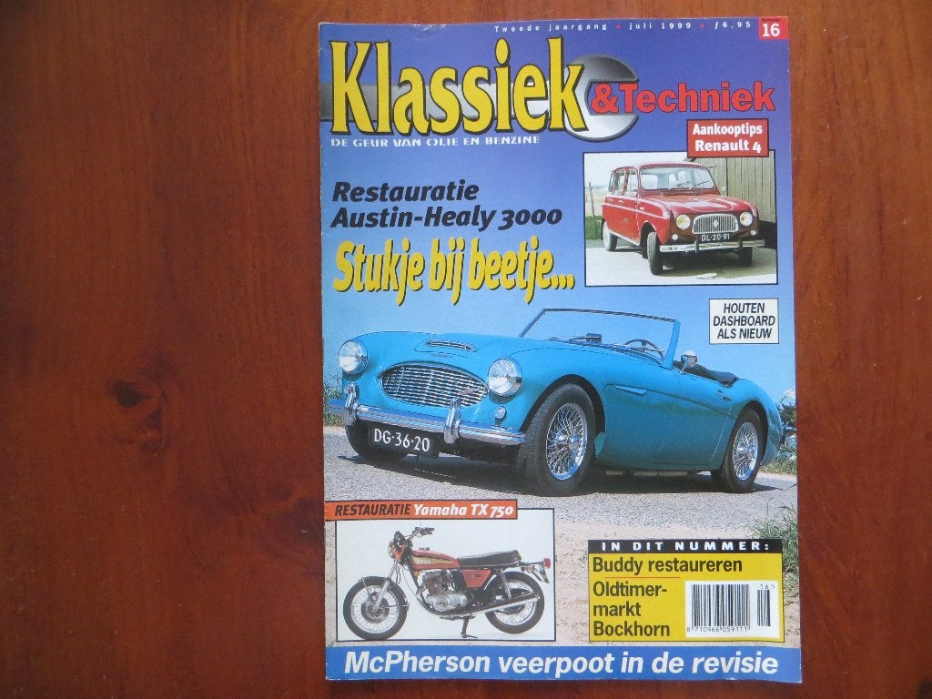Klassiek & Techniek 16 Austin-Healey 3000 (1960), Renault 4, Ophalen of Verzenden, Nieuw, Renault