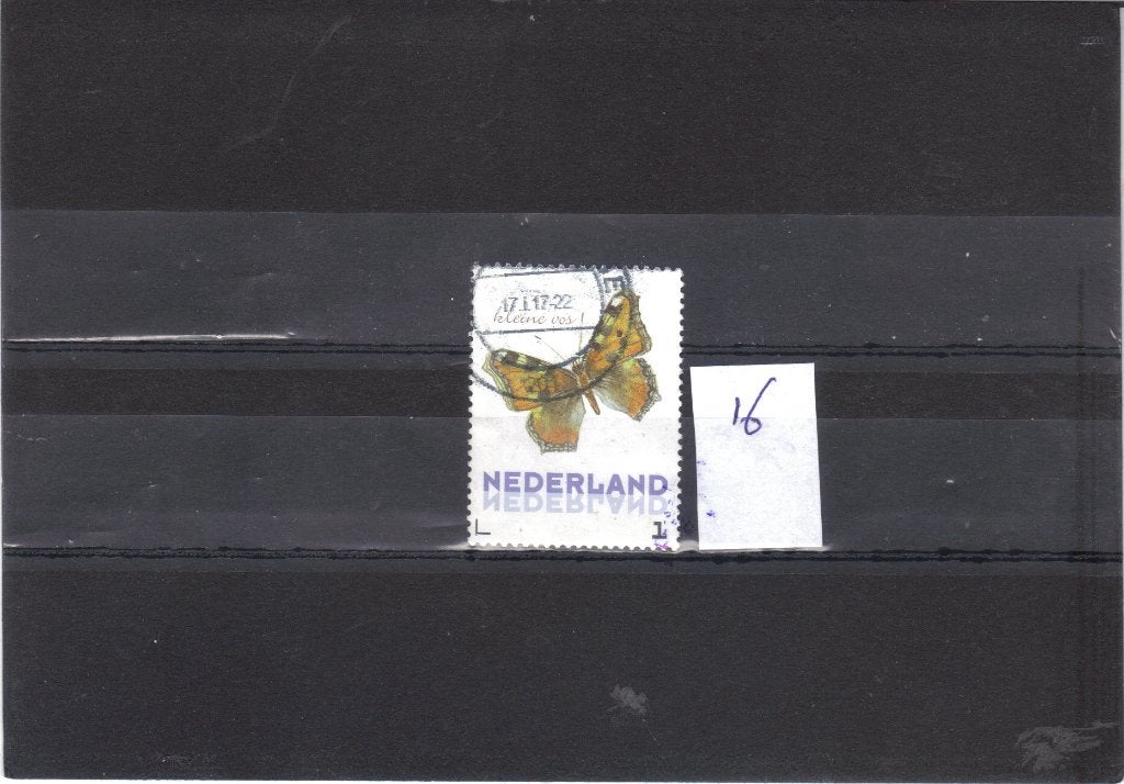 Nederland Kaderpostzegel Vlinders gest 16, Ophalen of Verzenden, Gestempeld