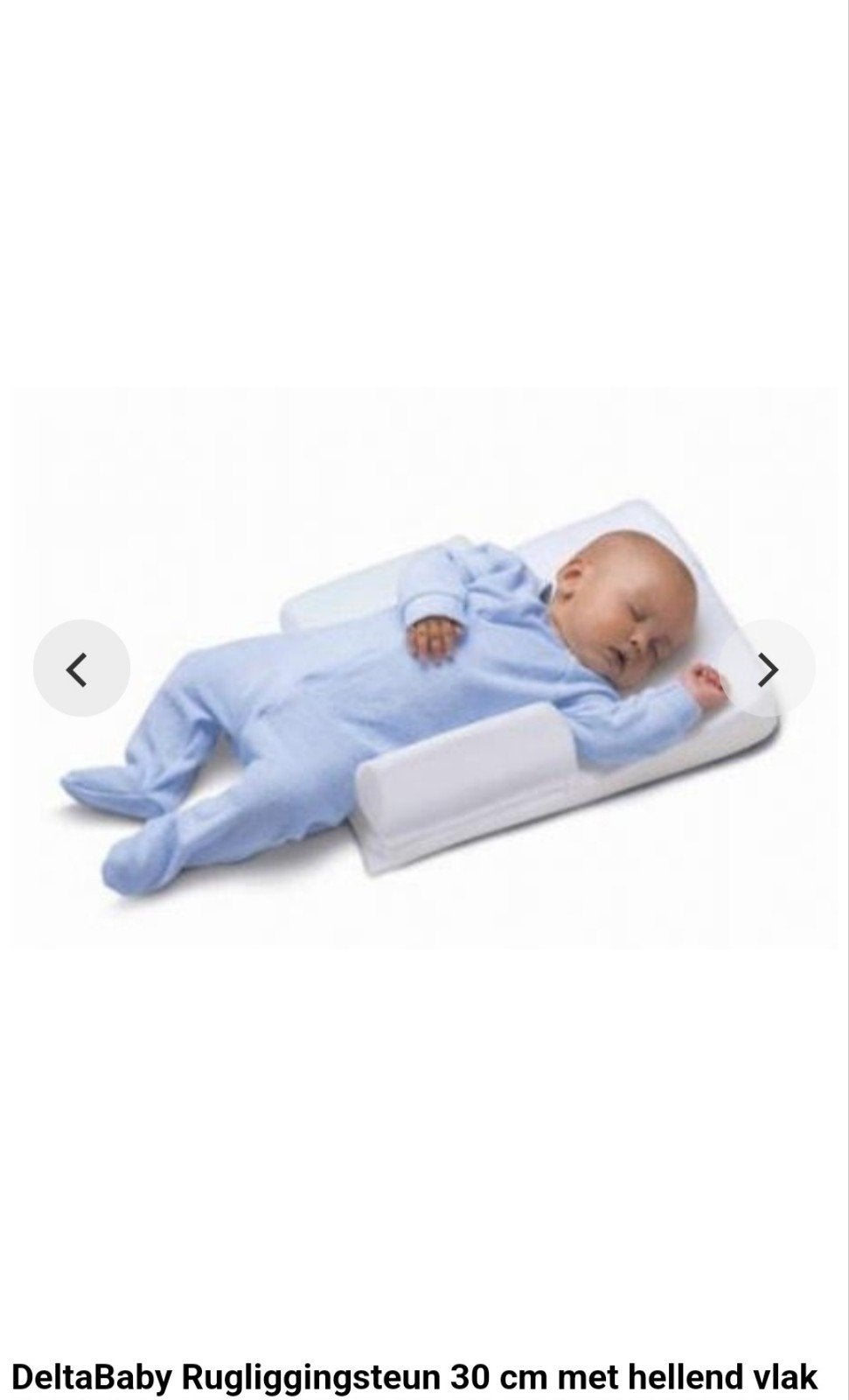 Deltababy rugliggingsteun 30 cm met hellend vlak het deltaba, Ophalen of Verzenden, Zo goed als nieuw, Overige typen