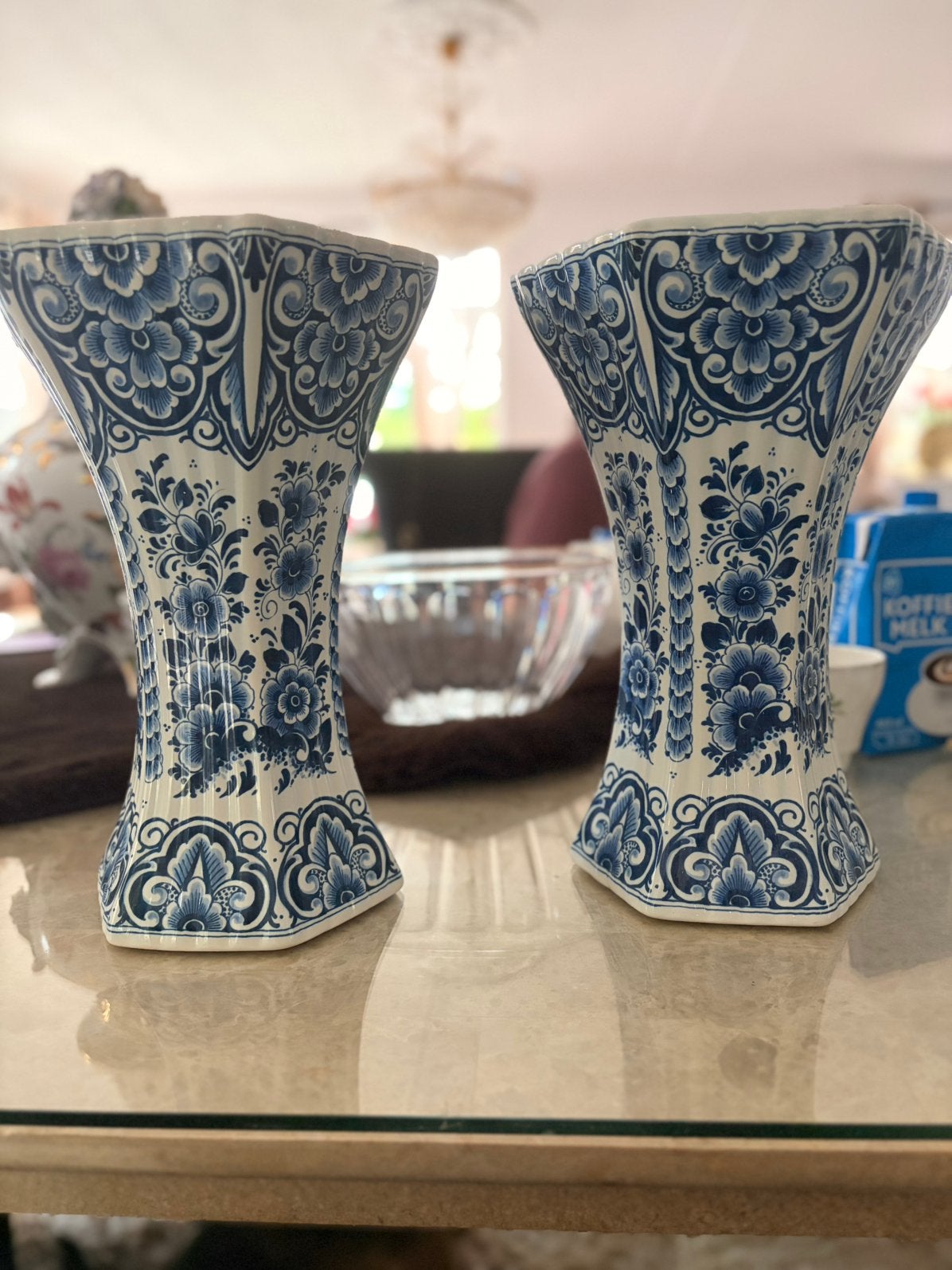 Mooie delfs blauwe vazen, Antiek en Kunst, Ophalen of Verzenden