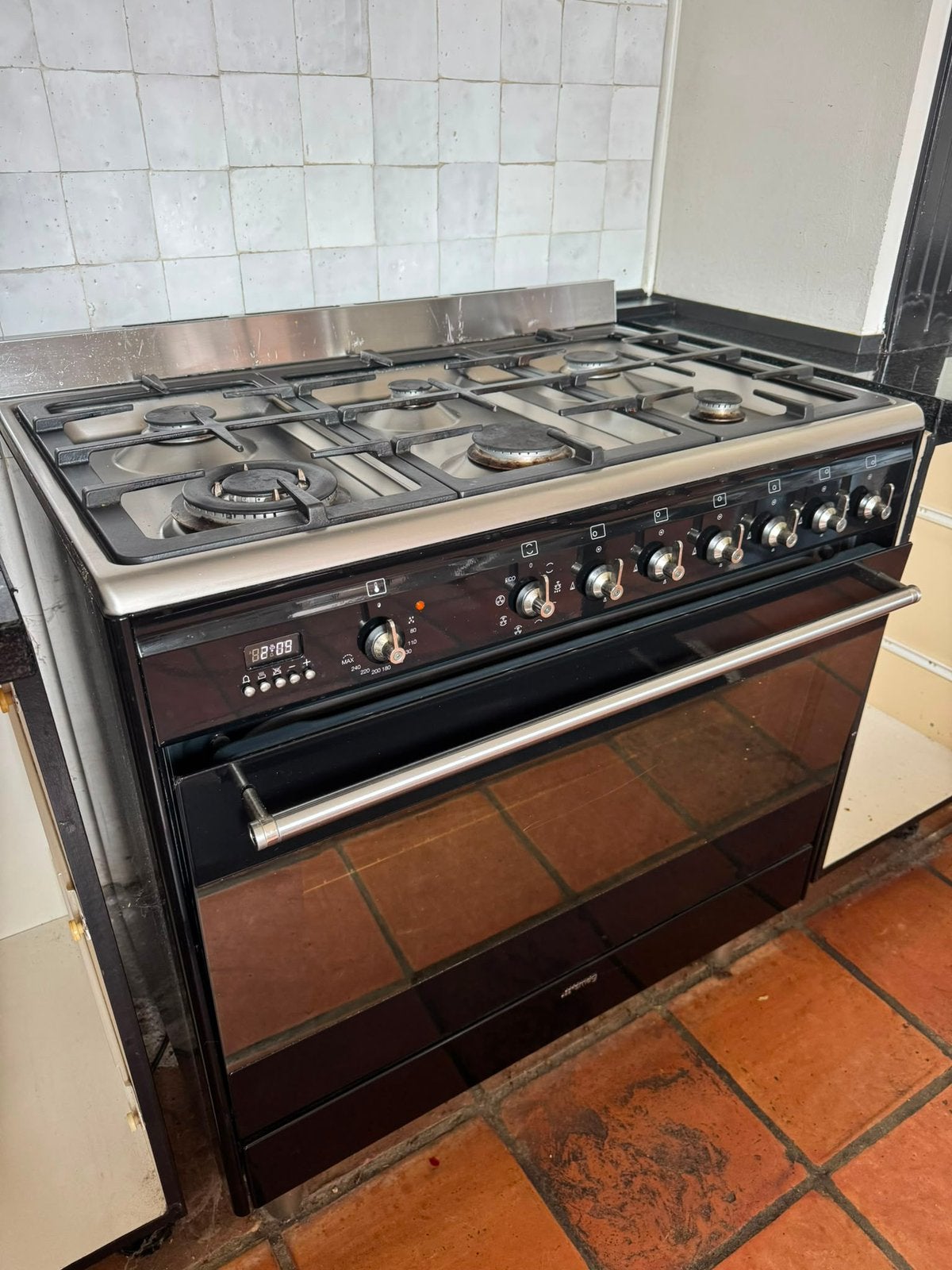 Smeg gasfornuis, Witgoed en Apparatuur, Fornuizen, Ophalen, 60 cm of meer, Zo goed als nieuw, Gas