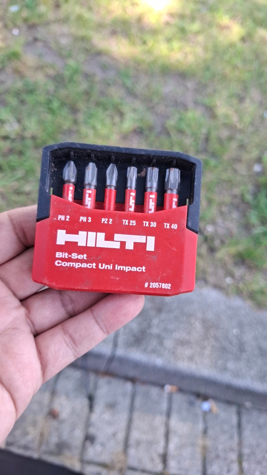 Hilti Bit-Set  Uni Impact - PH2, PH3, PZ2, TX25, TX30,, Ophalen of Verzenden, Gebruikt, Bitset, Hilti