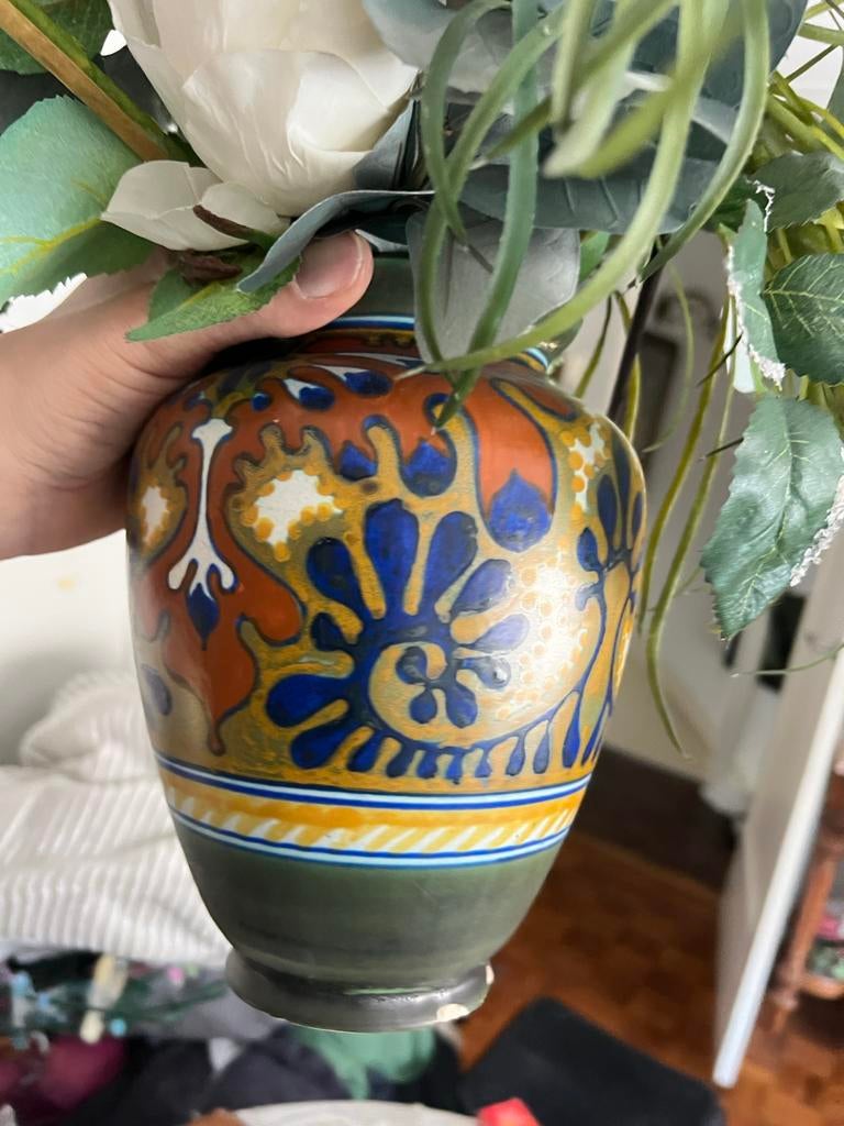 Originele Rhodian Gouda Holland vaas –groot– bijzonder model, Ophalen