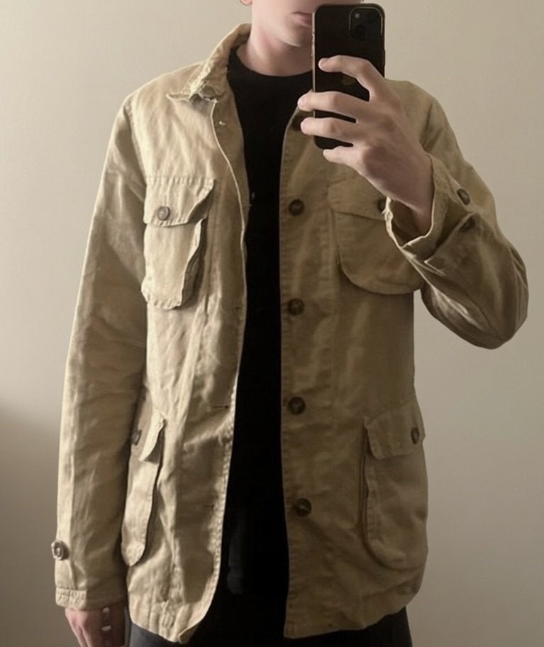 Field / Jungle /Hunting  jacket .. kaki/groen . maat S/M, Maat 48/50 (M), Zo goed als nieuw, Groen, Ophalen
