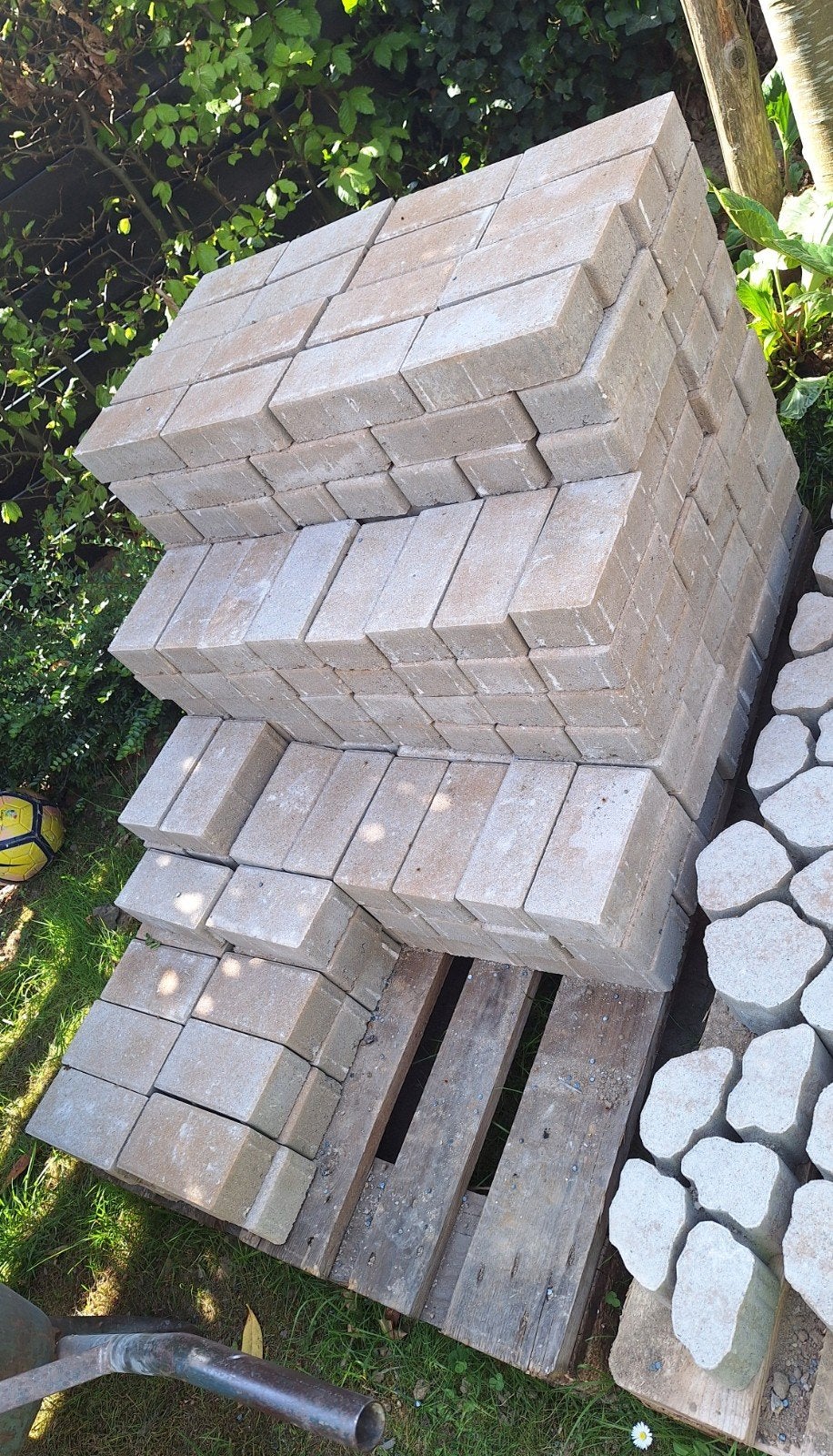 Tuintegels beige 5m2, Ophalen, Nieuw, Bakstenen
