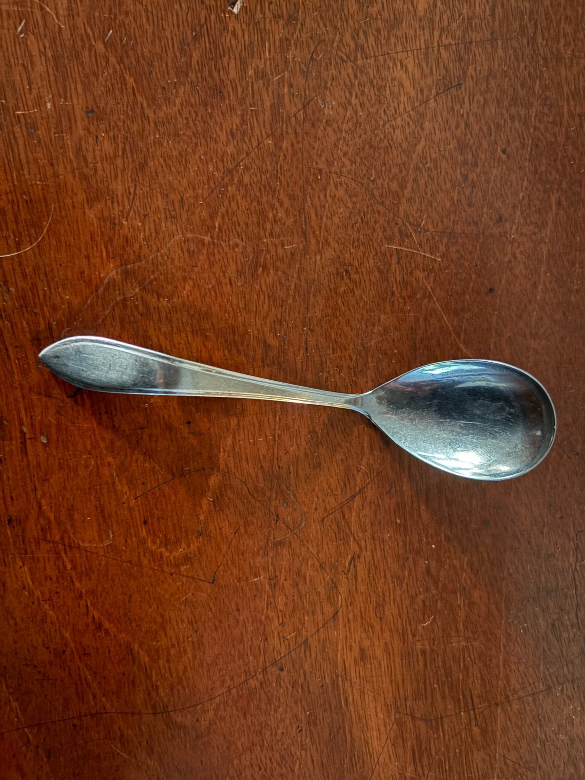 SOLA 430 puntfilet jamlepeltje / sauslepeltje met haakje, Antiek en Kunst, Antiek | Bestek, Ophalen of Verzenden