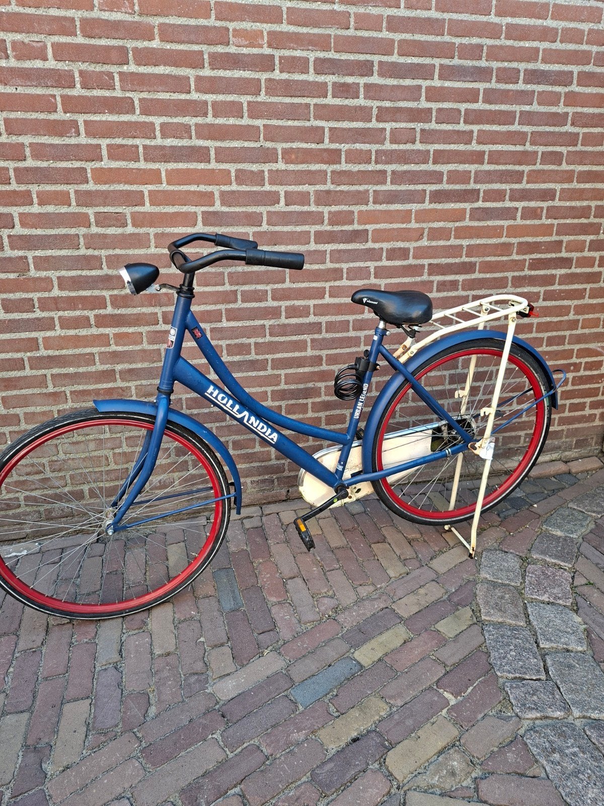 Mooie Hollandia omafiets 28 inch, frame 53 cm, Ophalen, Terugtraprem, Gebruikt, Hollandia