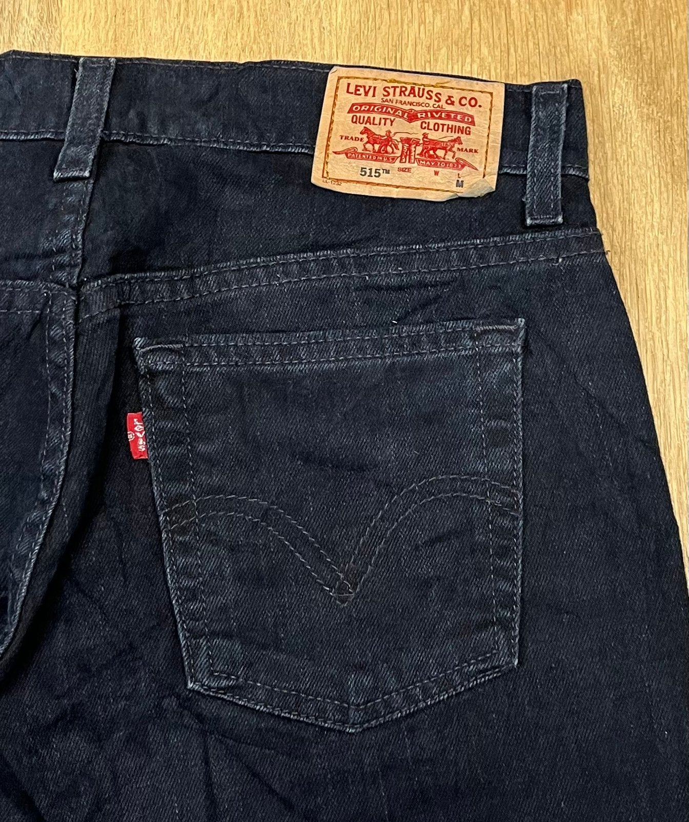 Levi’s 515 bootcut jeans marineblauw - Maat W30 L32, Ophalen of Verzenden, Zo goed als nieuw, Blauw, W30 - W32 (confectie 38/40)