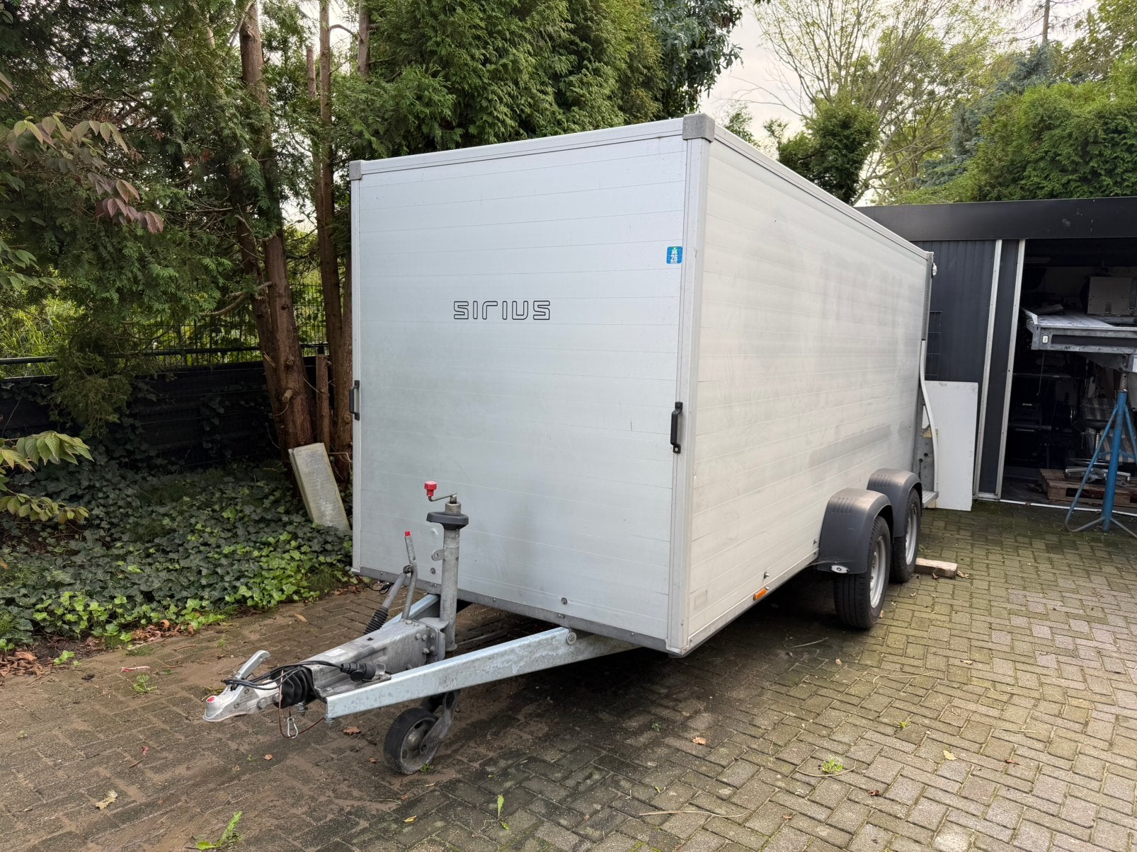 Sirius Gesloten Aanhangwagen  G170 aluminium 455x171x190, Ophalen, Gebruikt