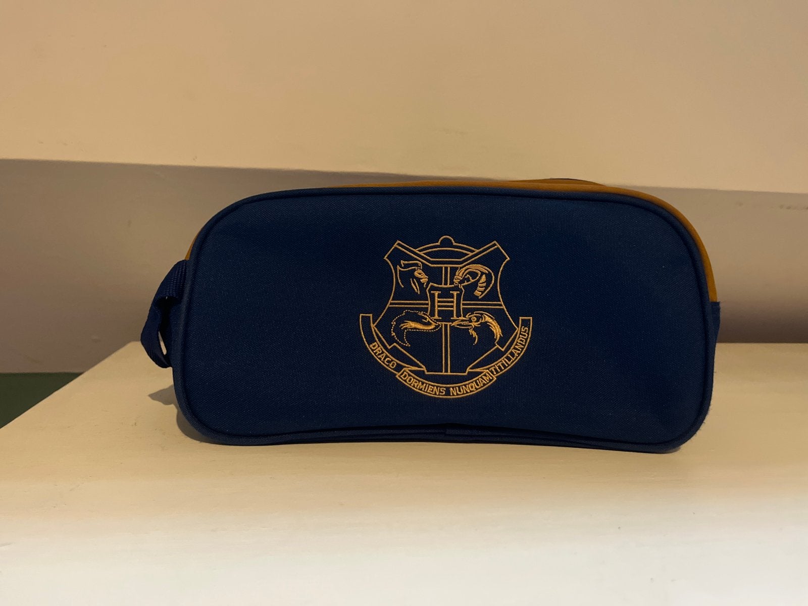 Harry Potter Toilettas - Hogwarts Wapen, Ophalen, Zo goed als nieuw, Blauw, Jongen of Meisje