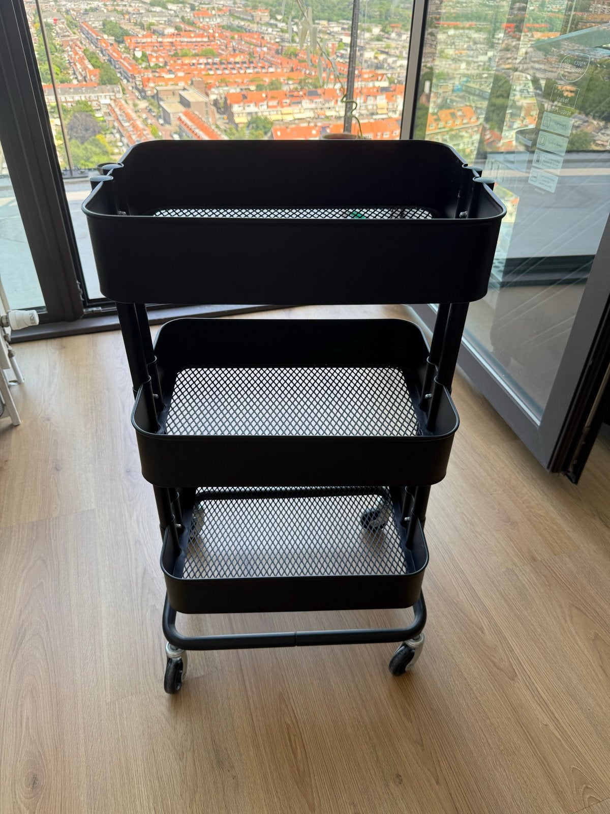 IKEA RÅSKOG roltafel / serveerwagen - Zwart, Huis en Inrichting, Ophalen, Zo goed als nieuw
