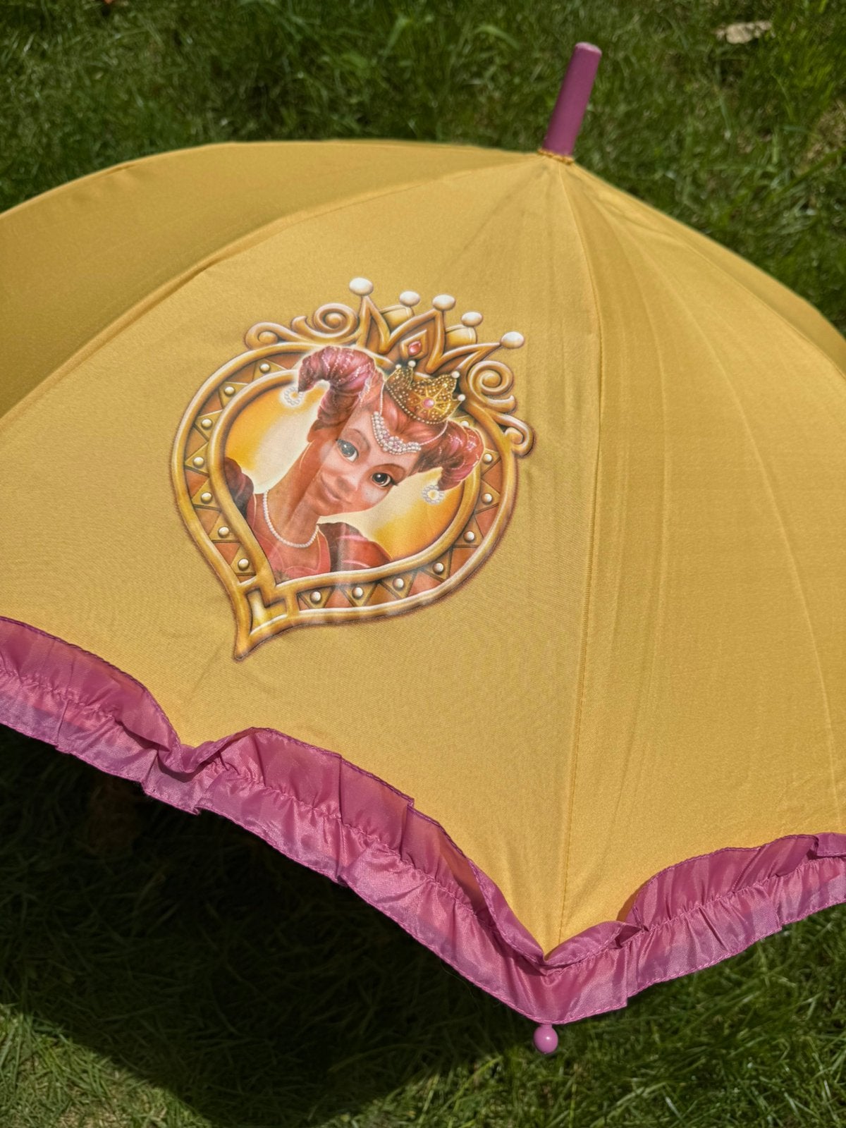 Pardoes Efteling kinder paraplu roze geel goud princes, Ophalen, Zo goed als nieuw, Roze