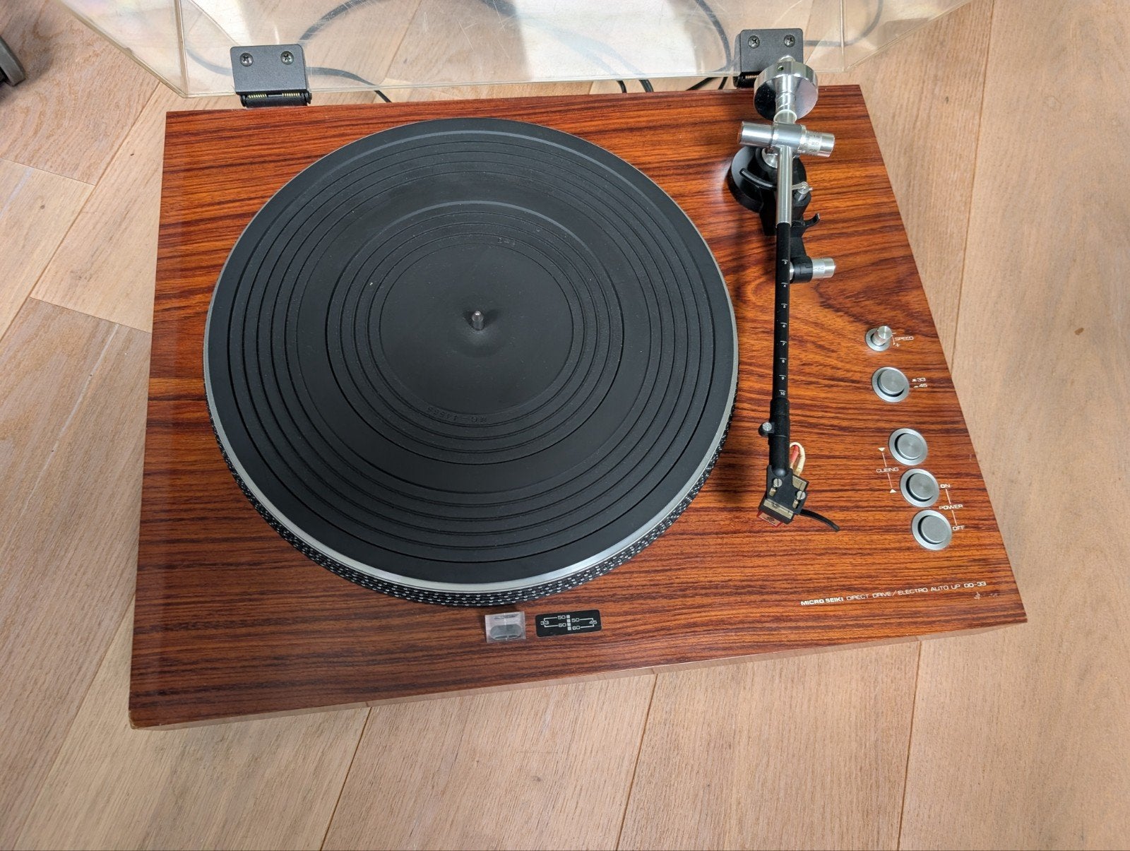 Micro Seiki DD-33 Platenspeler inclusief Nagaoka element, Gebruikt, Automatisch, Platenspeler, Ophalen
