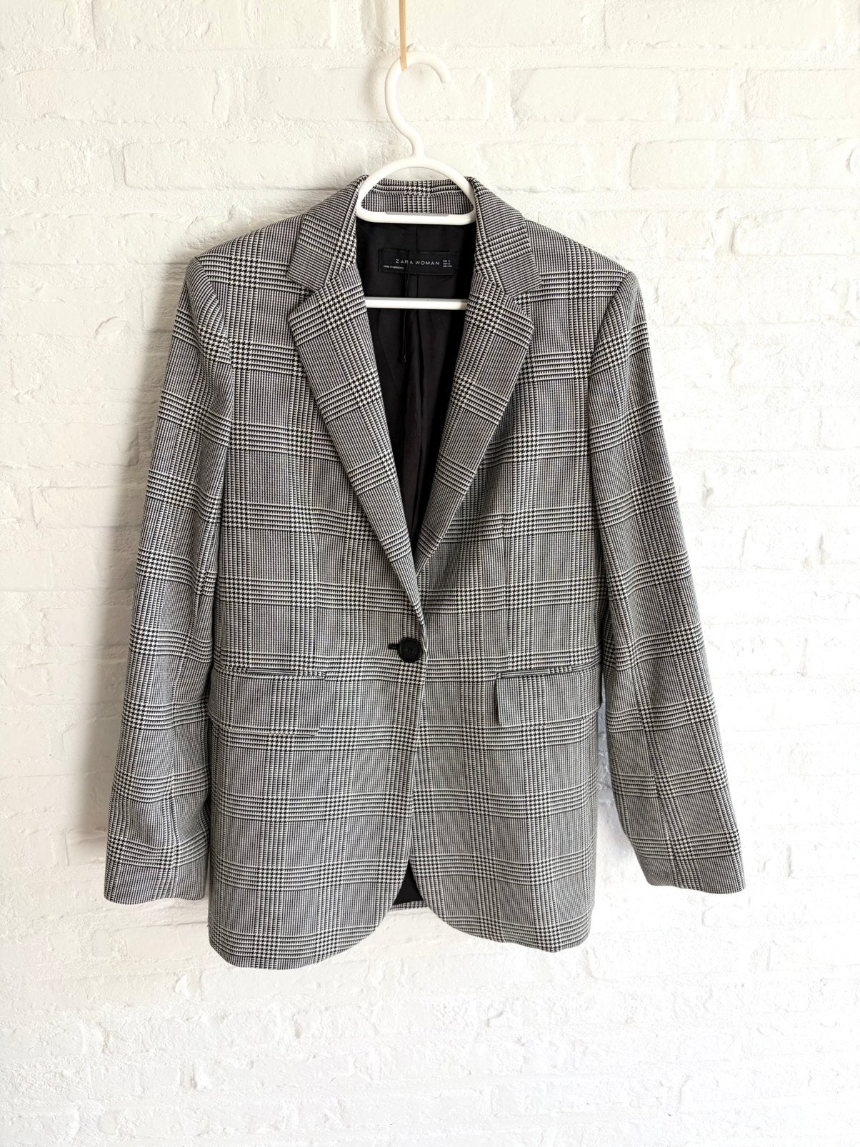 Nieuw geblokte blazer Zara, Verzenden, Nieuw, Jasje, Maat 36 (S)
