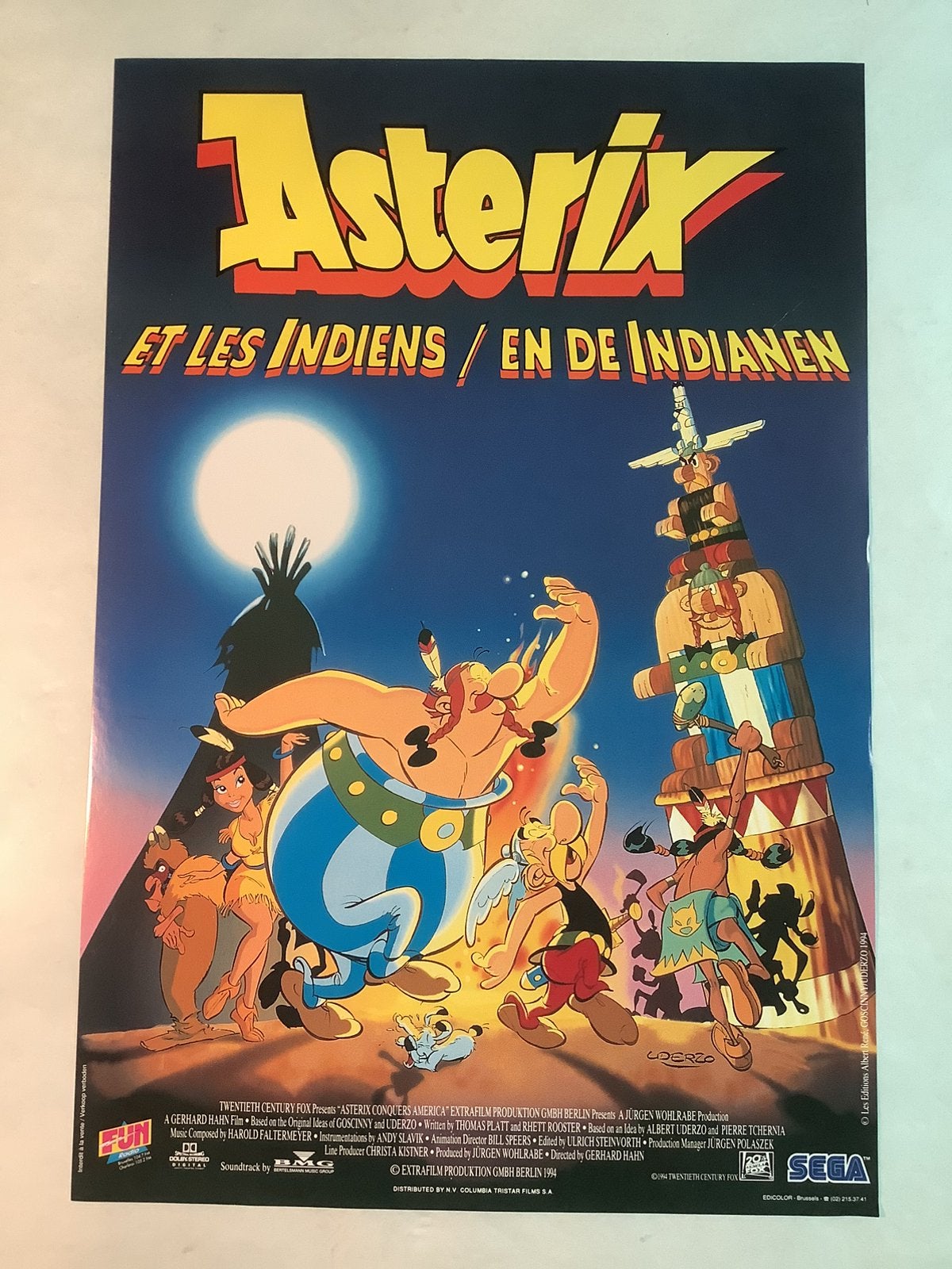 ASTERIX    FILMPOSTER   33-50 cm, Verzamelen, Posters, Ophalen of Verzenden, Zo goed als nieuw, A1 t/m A3, Film en Tv