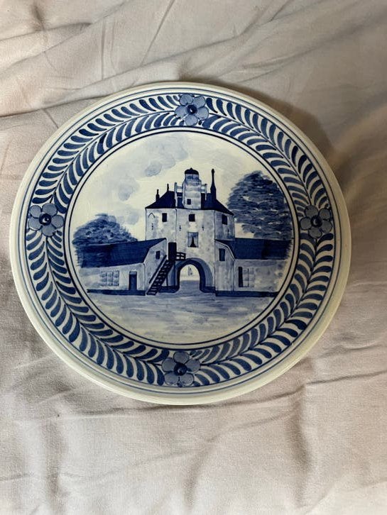 Delfts Blauw Gedenkbord Distilleerderij Hulsink 1954, Ophalen of Verzenden
