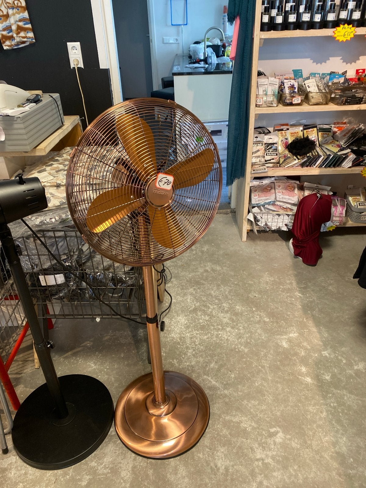 Tristar VE-5971 Retro Statiefventilator Koper, Ophalen, Nieuw, Statiefventilator