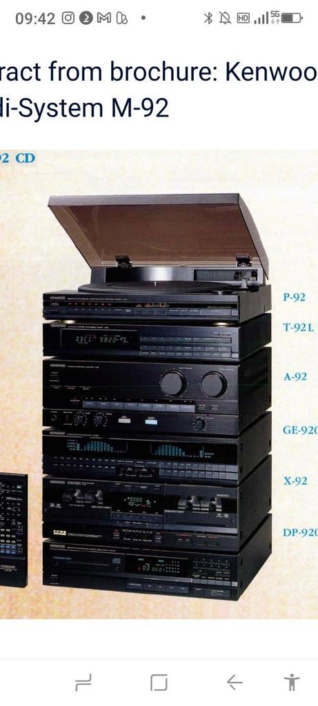 Gezocht beschrijving Kenwood A91, Overige merken, Gebruikt, Tuner of Radio, Losse componenten
