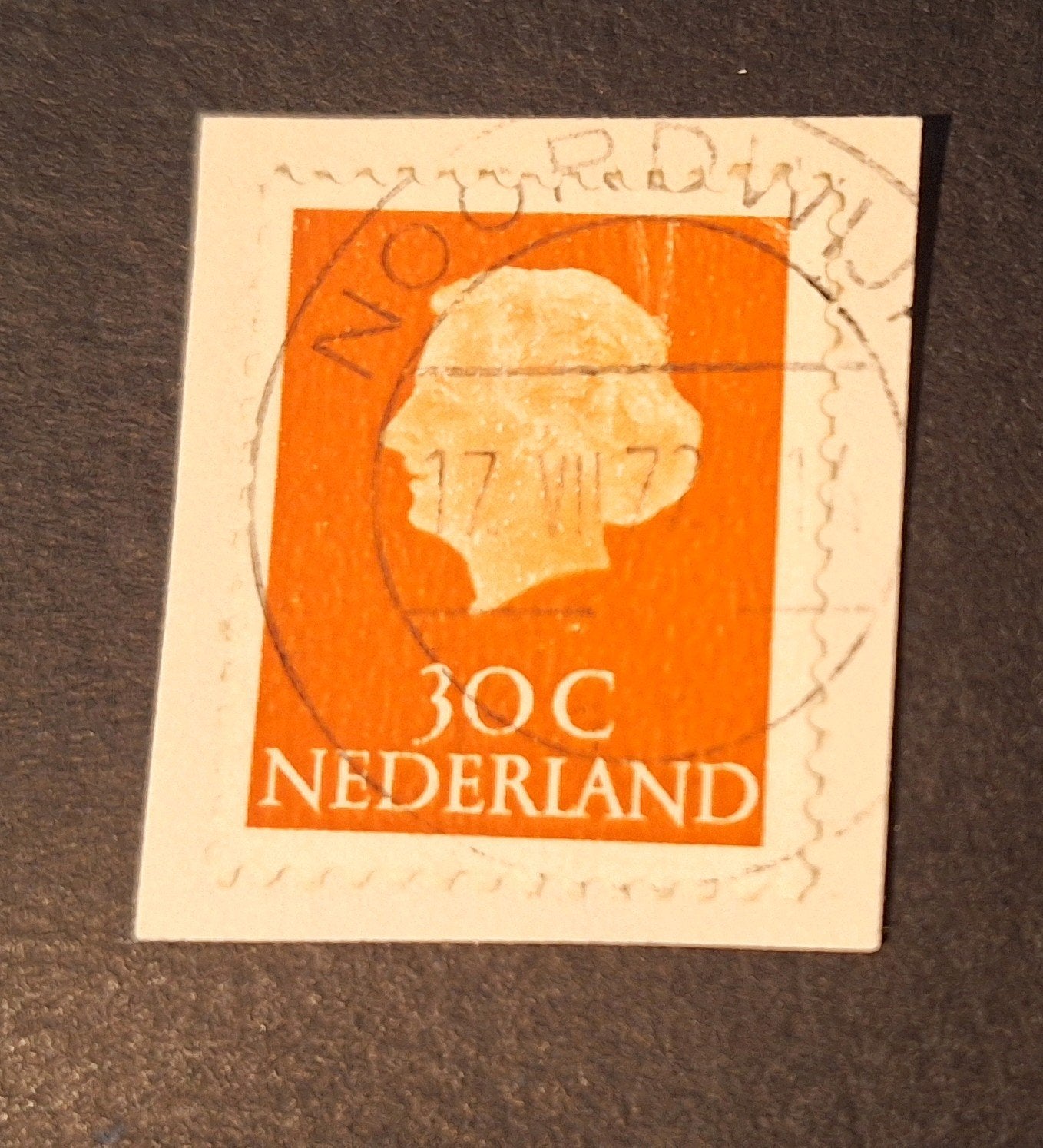NOORDWIJK  op briefstukje, Ophalen of Verzenden, Na 1940, Gestempeld