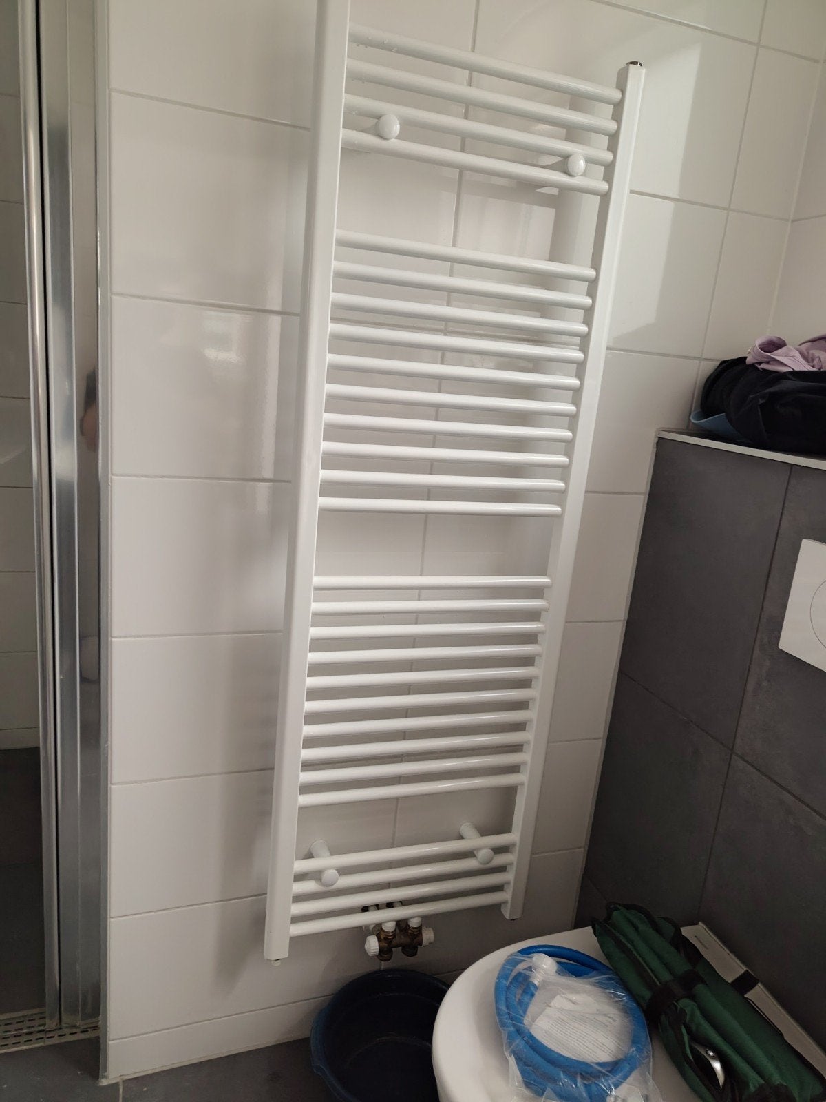 Witte handdoekradiator / badkamerradiator (50 x 147 cm), Ophalen, Radiator, Minder dan 60 cm, 80 cm of meer