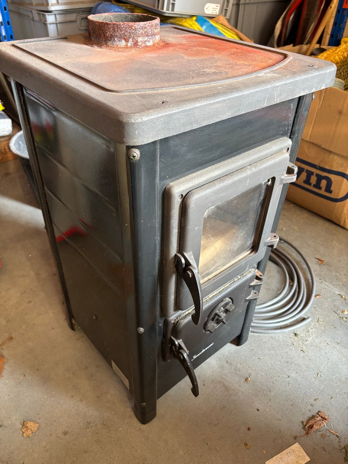 Smederevac Houtkachel - 6 kW - Gebruikt, Ophalen, Gebruikt, Houtkachel, Vrijstaand