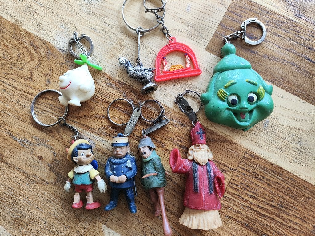 Hele leuke serie sleutel hangers!8x, Ophalen of Verzenden, Gebruikt, Overige typen