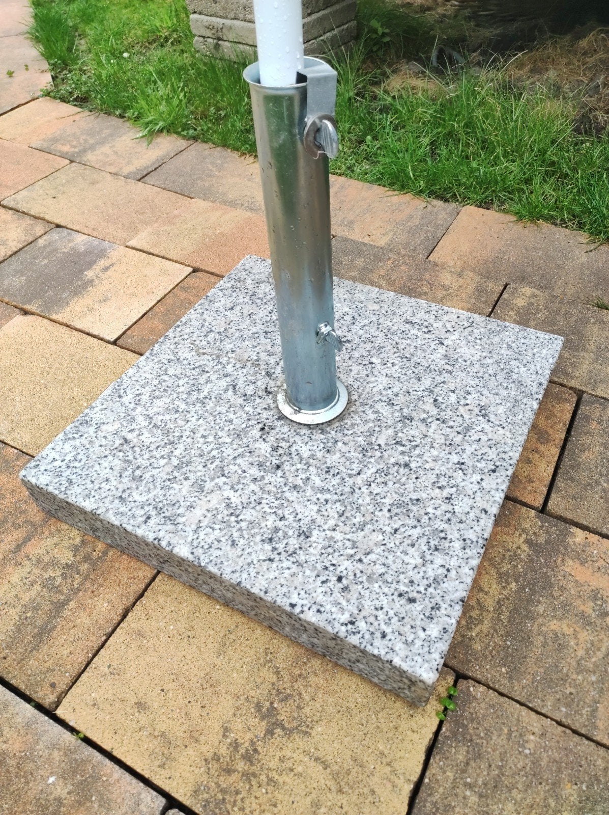 Parasolvoet van graniet - stevig en stijlvol, Tuin en Terras, Ophalen, Gebruikt, Minder dan 1 meter, Parasolvoet
